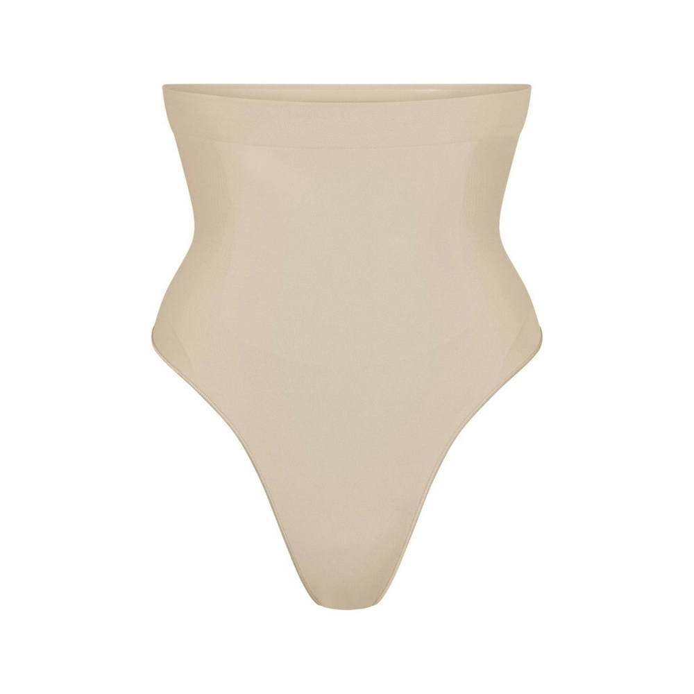 SKIMS | Seamless Sculpt High Waisted Thong - Sand - Picture 7 of 7